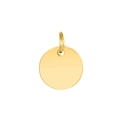 Polished 6mm stainless steel round gold pendant with jump ring for DIY jewelry making - Gold Color (YP25120)