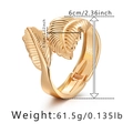Golden irregular leaf cuff bracelet with spring hinge design for women and unisex style - Gold Palm Leaf Cross Style (SZ60627-1)