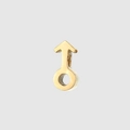 Poliertes Gold-Edelstahl-Anhängersymbol mit Pfeil für DIY-Schmuckherstellung - Männliches Symbol Stil (YP25284) / Gold