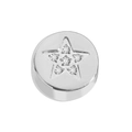 Accessorio perla a stella in argento lucido con sei zirconi cubici scintillanti - A stella / Argento