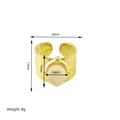 Detailed dimension guide for 18k gold plated vintage gemstone ring with size measurements - US7 / White Agate Light Gemstone Style (TR25137D3W7)