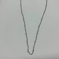 Minimalist silver chain necklace with polished beads and dainty metallic finish - 1.4mm Beaded Chain-Silver