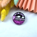 Halloween acrylic alien cat skull pin with Get In Loser We Are Going To Hell slogan - Skull Car (2)