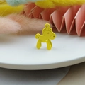 Cute yellow enamel rocking horse charm for DIY bracelets and pendant accessories - Yellow
