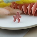 Pink rocking horse alloy pendant for DIY bracelets and necklaces jewelry making - Pink
