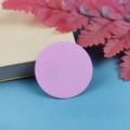 Matte helllila runde DIY-Schmuckanhänger mit Einloch für individuelle Halsketten - Rosa