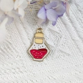 Pendentif fiole de potion magique Halloween en alliage émaillé pour bijoux DIY - Bouteille de Potion Rouge(13)