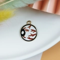 Halloween oogbol bedeltje van goudlegering met emaille voor DIY sieraden maken - Oogbal (6)