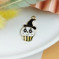 Schattige Halloween cupcake bedel met schedel en heksenhoed voor DIY-sieraden - Schedel Cupcake (13)