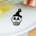 Halloween bedel in schedel cupcake vorm van emaille voor DIY sieraden maken - Schedel Cupcake (14)