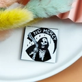 Acrylic Death Grim Reaper pendant charm with No Mercy text for DIY jewelry making - No Mercy Reaper / Grim Reaper