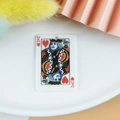 Pendentif carte à jouer Roi de Cœur en acrylique pour boucles d'oreilles DIY - Roi de Cœur