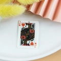 Pendentif en acrylique motif Valet de Cœur pour création de bijoux et boucles d'oreilles - Style Cœur J