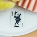 Pendentif carte Joker en acrylique blanc pour la fabrication de boucles d'oreilles - Small Joker