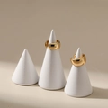 Créoles dorées épaisses minimalistes avec une finition miroir brillante pour femmes - Anneau Épais Miroir Minimaliste (KEAM0018)