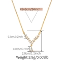 Specifiche dettagliate della collana a V in oro con pietre di zircone e ciondolo a goccia - V Singola con Zirconia a Pera (KN0542) / Oro 18K
