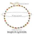 Afmetingen van kleurrijke sterhanger ketting met kettinglengte en gewicht details - Ster Ronde Hanger Goud (KN0581-2)
