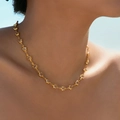 Minimalistische gouden ketting met vijfpunts ster edelstenen voor vrouwen sieraden - Heldere Ster Zirkoon (KN0575-1)
