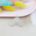 Glitzernder Fischschwanz Anhänger aus Harz für DIY Handyhüllen und Schmuckbasteln - Weiß