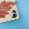 Pendentif en émail médecin de peste avec chapeau noir pour la création de bijoux DIY - Buste Médecin de Peste (5)