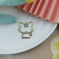 Golden hollow tiger charm for DIY bracelets and jewelry with Chinese zodiac design - Full Tiger Gold