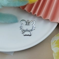 Polished silver tiger charm with Chinese king symbol for DIY jewelry making projects - Full Tiger Silver