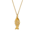 Elegant 18K gold-plated koi fish pendant necklace with sparkling micro-pave crystals - Pave Zirconia Koi Necklace-Gold