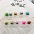 Set of 10 colorful miniature bubble tea resin charms for DIY phone cases and crafts - Random Mixed Colors