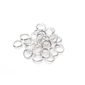 Polished silver jump rings for DIY jewelry making and connecting pendant accessories - 3mm / Silver
