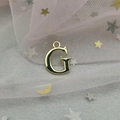 Pendentif lettre G en alliage doré pour la fabrication de bijoux DIY et colliers - Lettre G