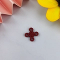 DIY dark red Chinese knot charm in matte finish for jewelry and handmade crafts - Chinese Knot Style / Red Chinese Knot