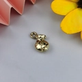 DIY gold fortune bag pendant charm with embossed dots for jewelry making and necklaces - K Gold Fortune Bag