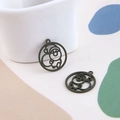 Pendentifs pingouin en alliage vert olive mat pour la création de bijoux DIY - Vert Militaire Père Noël