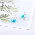 Oceaanstijl hars hangers met natuurlijke schelpen voor doe-het-zelf sieraden maken - Hemelsblauw Mariene Stijl (3)
