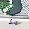 Lavender purple mini bubble tea resin pendants for DIY phone cases and jewelry making - Light Purple