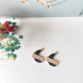 Blue moon alloy charms with golden stars and pink space ribbon for DIY jewelry - SPACE Letter Moon Style (3)