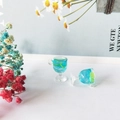 Pendentifs de boisson miniatures en résine bleue avec citron pour bijoux DIY - Style Bleu Ciel