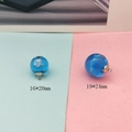 Blue sky and white cloud glass ball pendants in 16x20mm and 19x24mm sizes for DIY jewelry - Large Blue Sky Clouds Glass Ball