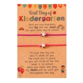 Rosa geflochtene Stern-Armbänder im Set mit Kindergarten-Geschenkkarten-Thema - Kindergarten Lila Und Rosarot Stil