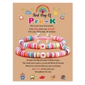 Détail des bracelets de rentrée Pre-K avec perles heishi et cordon tressé rose - Multicolore (Thème Pre-K)