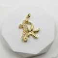 Golden seahorse and starfish pendant necklace with elegant white pearls for women - Pendant Only / Seahorse and Starfish Pendant