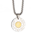 Silver and gold Gemini constellation pendant necklace in durable stainless steel - Gemini (Pendant Only (Without Chain))