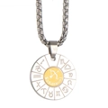 Two-tone Sagittarius zodiac pendant necklace with silver box chain in stainless steel - Sagittarius (Pendant Only (Without Chain))