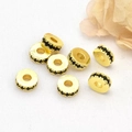 18k vergulde tussenkralen met zwarte kristallen voor DIY armbanden en sieraden - 4mm / Zwarte Zirkoon