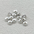 Perles intercalaires en argent avec zircon violet pour la création de bijoux DIY et bracelets - Argent (Zirconia Violet)