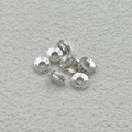 Perle d'espacement plaquée or 18k avec zircone rose pour création de bijoux DIY - Argent (Zirconia Rose Clair)