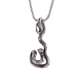 Vintage roestvrijstalen slang hanger ketting voor heren in punk-stijl - Alleen Hanger (Zonder Ketting)