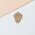 Makroaufnahme Schmetterling-Anhänger aus Gold mit Zirkon und zwei Verbindungsringen - 01# Weiß