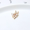 Colgante de racimo dorado con circonitas talla marquesa y chapado en oro de 18 quilates - Estilo de Racimo de Uvas