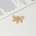 Golden hollow butterfly filigree pendant connector for DIY jewelry making kits - Minimum 10 Pcs / Style 03 17x21mm